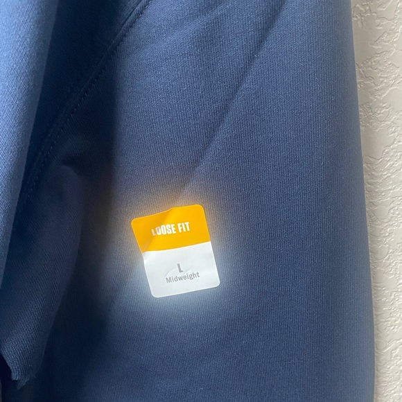 MEN'S  CARHARTT MIDWEIGHT FULL ZIP HOODIE SWEATSHIRT Size/Large/Blue - Picture 10 of 12